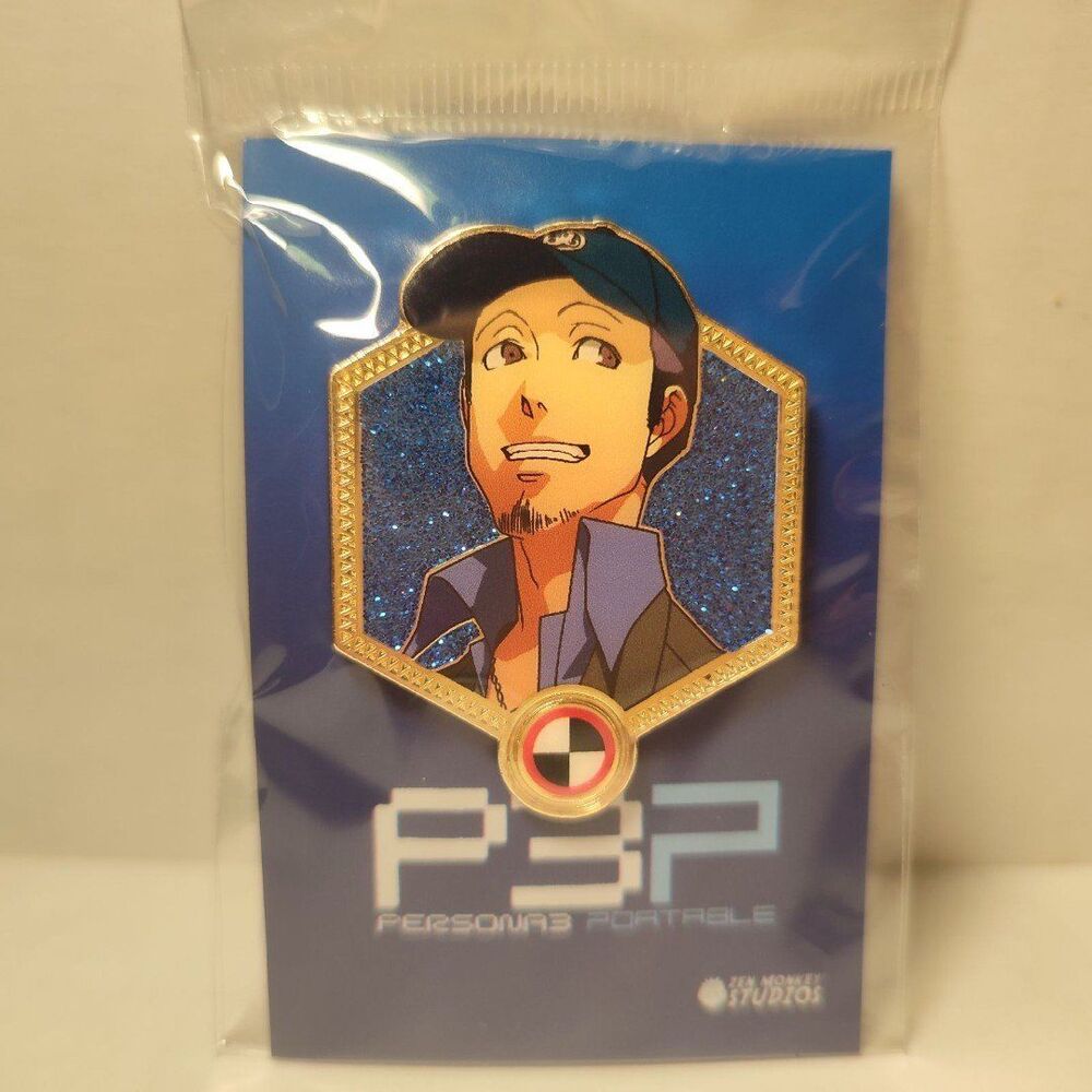 Persona 3 Portable Junpei Iori Enamel Pin Official Atlus Collectible Figure